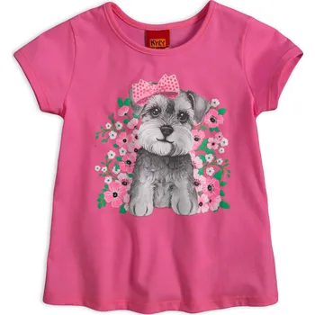 Dívčí tričko KYLY PEJSEK růžové Velikost: 116