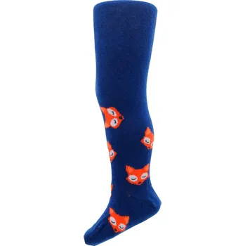 Dívčí oblečení Chlapecké vzorované punčocháče WOLA LIŠTIČKY modré Velikost: 62-74