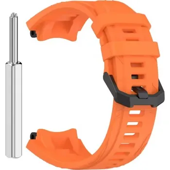 Příslušenství k chytrým hodinkám eses Silikonový řemínek pro Xiaomi Amazfit T-Rex 3 - Oranžový