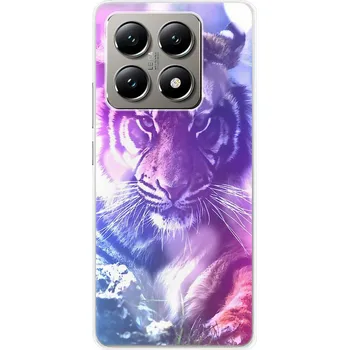 Pouzdro na mobilní telefon Odolné silikonové pouzdro iSaprio - Purple Tiger - Xiaomi 14T Pro