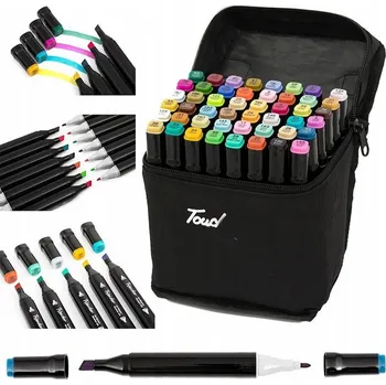 36x OBOUSTRANNÉ POPISOVAČE FIXY TOUCH FIXY SADA V TAŠCE