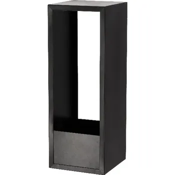 Držák na květináč a truhlík Držák nástěnný na květiny FRAME, černá, 19x51x18cm|Esschert Design