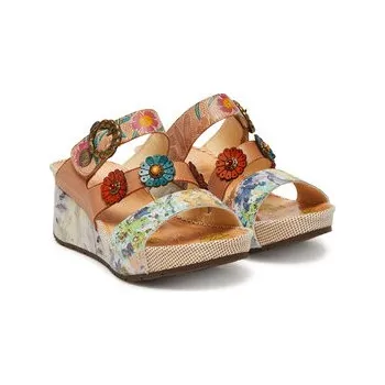 Dámské žabky Nazouváky Laura Vita Barry 30 Écru 38