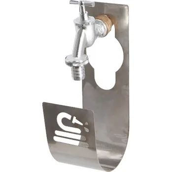 Držák na zahradní hadici Držák na hadici, na kohoutek, nerez|Esschert Design