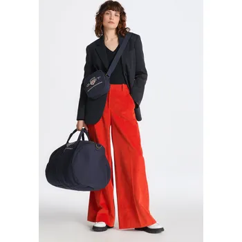 Dámské kalhoty KALHOTY GANT HW WIDE LEG CORD PANTS PUMPKIN ORANGE
