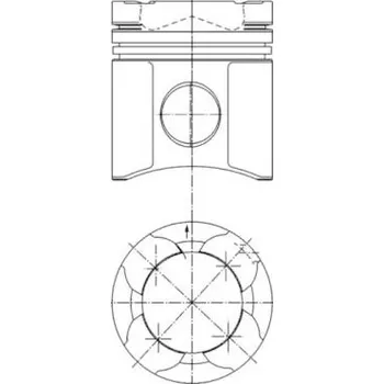 Píst motoru Píst NURAL 87-104300-00