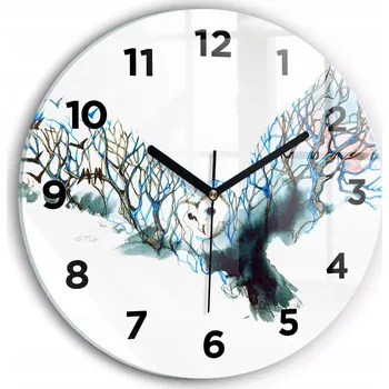 Hodiny Nástěnné hodiny Wallfluente modré 30 cm