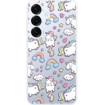 Pouzdro na mobilní telefon Odolné silikonové pouzdro iSaprio - Unicorn pattern 02 - Samsung Galaxy S25