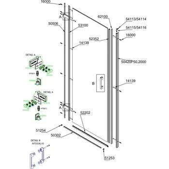 Stavební profil ND profil k PUR1, 2 m, aluchrom 50506.50.2000
