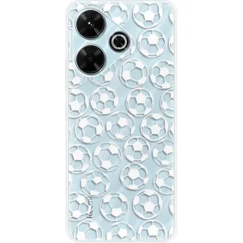 Pouzdro na mobilní telefon Odolné silikonové pouzdro iSaprio - Football pattern - white - Xiaomi Redmi 13
