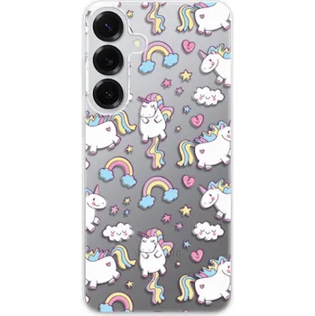 Odolné silikonové pouzdro iSaprio - Unicorn pattern 02 - Samsung Galaxy S25+