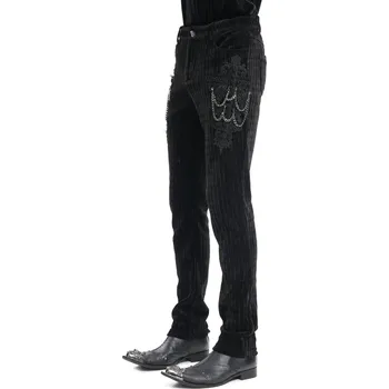 Pánské kalhoty kalhoty pánské DEVIL FASHION - Black Gothic Vintage - XXL