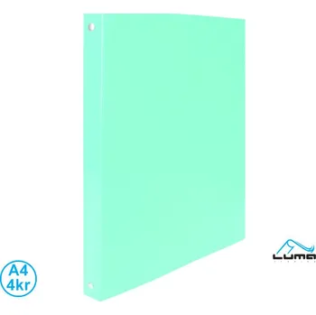 Archivační box Desky kroužkové A4 LUMA / 4-kroužek / pastelově zelená