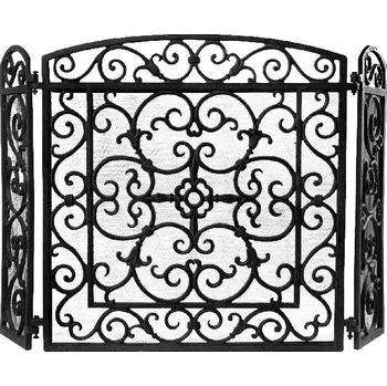 Ozdobný kryt krbu černý|Esschert Design