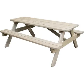 Zahradní stůl Stůl s lavicí PICNIC, dřevo, 180x151x69,8cm|Esschert Design