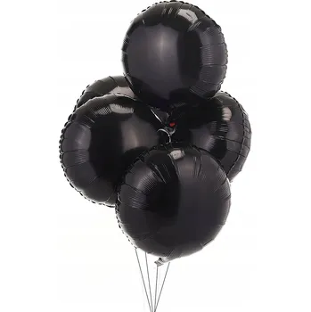 Balónek Balónek černý kulatý 5 ks