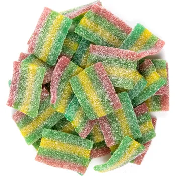 Čokoláda NUTSMAN Kyselé tutti frutti mini pásky Množství: 250 g