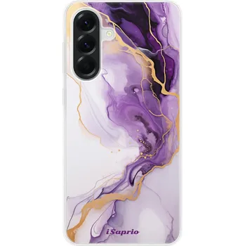 Pouzdro na mobilní telefon Odolné silikonové pouzdro iSaprio - Purple Gold Marble - Samsung Galaxy A56