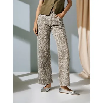 Dámské džíny Sinsay - Džíny wide leg - béžová - 803DB-08J - 803DB-08J-32