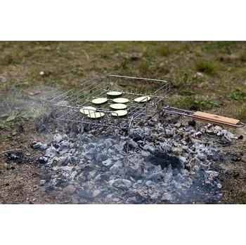 Rošt na gril, skládací, kov, 32x53x20cm|Esschert Design