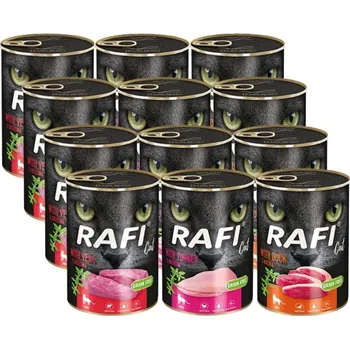 Krmivo pro kočku DOLINA NOTECI RAFI Cat Adult MIX příchutě 12x400g