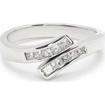 Prsten Prsten z bílého zlata s diamanty 13ZP2300872