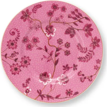 Talíř PIP Studio Dezertní talíř Jolie Flowers růžová 12cm 51.001.503