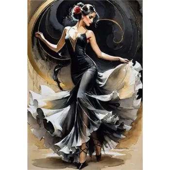 Diamantové malování NORIMPEX Diamantové malování Ve víru flamenca 30x40cm