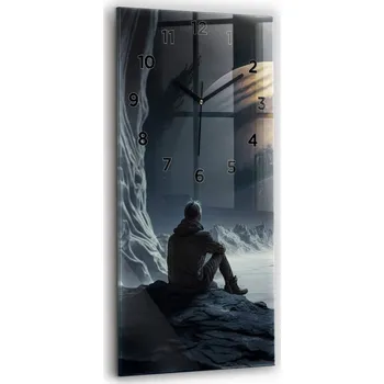 Hodiny Nástěnné hodiny Wallfluent černé 30 cm