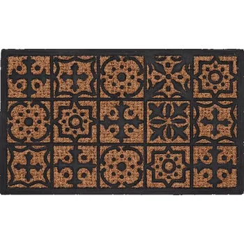 Rohožka Rohožka gumová s kokosovým vláknem MOSAIC, 75x0,8x45cm|Esschert Design