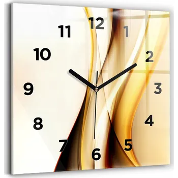 Hodiny Nástěnné hodiny Wallfluent odstíny žluté 30 cm