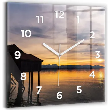 Hodiny Nástěnné hodiny Wallfluent žluté 30 cm