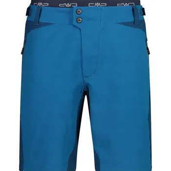 Pánské kraťasy Pánské kraťasy na kolo CMP FREE BIKE BERMUDA WITH INNER MESH UNDERWEAR 52 Modrá, Černá