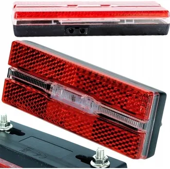 Cyklosvítilna LED světlo na kolo na nosič s funkcí parkovacího světla, dynamo/generátor, zadní