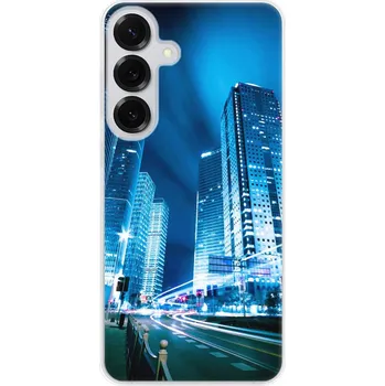 Pouzdro na mobilní telefon Odolné silikonové pouzdro iSaprio - Night City Blue - Samsung Galaxy S25+