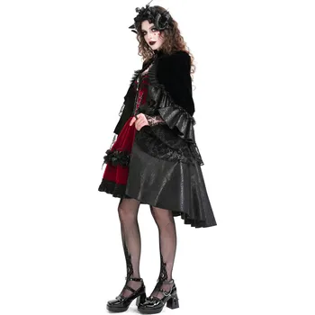 Dámský kabát kabát dámský (přehoz) DEVIL FASHION - Gothic - XS