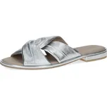 Dámské pantofle na podpatku Caprice 9-27100-42 920 stříbrné 39