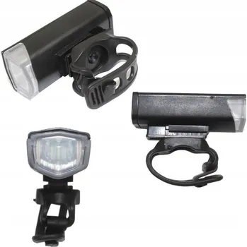 Cyklosvítilna Sada LED světel na kolo přední a zadní, černá a USB dobíjecí