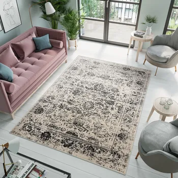 Koberec Moderní koberec Alesta - orientální 1 - světle šedý Rozměr koberce: 80x200 cm