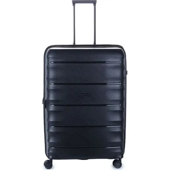 Velký cestovní kufr na kolečkách, polypropylen 120 l TSA Airtex 242 černá