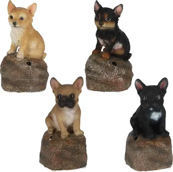 Figurka Zvířátka a postavy OUTDOOR Štěňata štěkající s detektorem 7x6x12cm, (balení obsahuje 4 kusy!)|Esschert Design