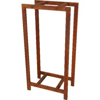 Zásobník na dřevo PRACTIC, rez, 38x24x76cm|Esschert Design