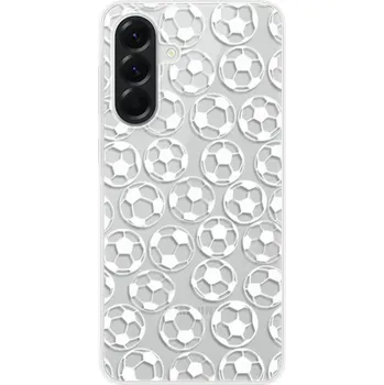 Pouzdro na mobilní telefon Odolné silikonové pouzdro iSaprio - Football pattern - white - Samsung Galaxy A56