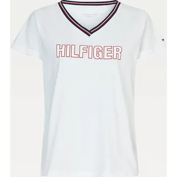 Dámské Tričko s krátkým rukávem UW0UW02983-YBR - Tommy Hilfiger XS