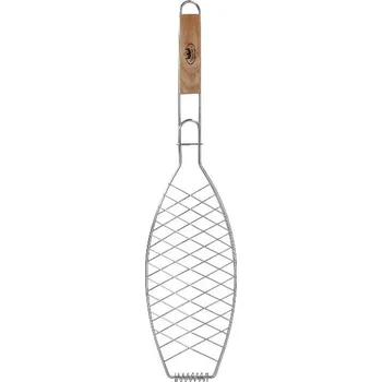 Pro ptáka Držák na rybu BBQ, dřevo/kov, 58cm|Esschert Design