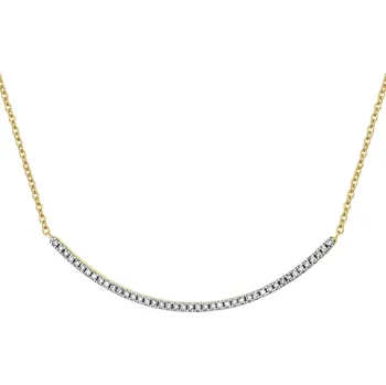 Náhrdelník Zlatý náhrdelník s diamanty - 0,12 ct - ryzost 585 - 172.198