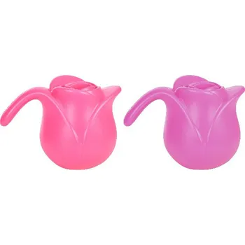 Zahradní dekorace Konvička Růže, růžová/fialová, 1,55L (balení obsahuje 2 kusy!)|Esschert Design