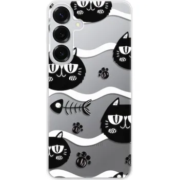 Pouzdro na mobilní telefon Odolné silikonové pouzdro iSaprio - Cat pattern 04 - Samsung Galaxy S25+