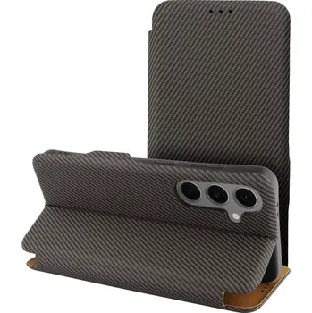 Pouzdro na mobilní telefon Flip pouzdro FOLIO Side Magnet SAMSUNG Galaxy A26 5G – hnědé (Elegantní flip pouzdro a kryt FOLIO Side Magnet pro SAMSUNG Galaxy A26 5G – hnědý obal s magnetickým zavíráním)