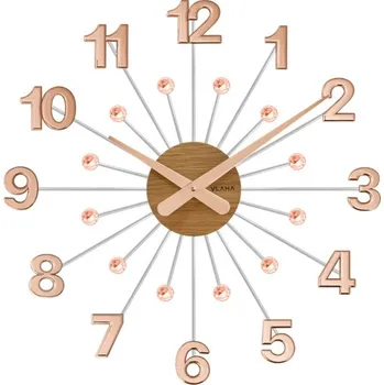 Hodiny Nástěnné hodiny dřevěné VLAHA VCT1086 + Dárek zdarma